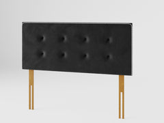 Presley Headboard 60 cm - Plush Velvet - Ebony