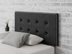 Presley Headboard 60 cm - Malham Weave - Ebony