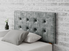 Presley Headboard 60 cm - Distressed Velvet - Platinum