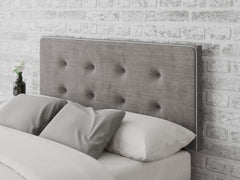 Presley Headboard 60 cm - Firenza Velour - Silver
