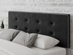 Presley Headboard 60 cm - Plush Velvet - Ebony