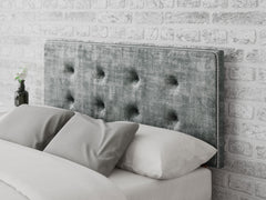 Presley Headboard 60 cm - Distressed Velvet - Platinum