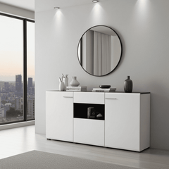 Royce White 3 Door Sideboard