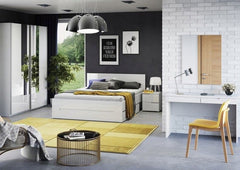 Santino White Gloss 2 Drawer Dressing Table