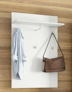 Santino White Gloss Hallway Coat Rack