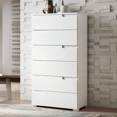 Santino White High Gloss Chest Of Drawers