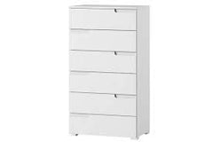 Santino White High Gloss Chest Of Drawers