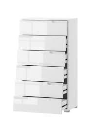 Santino White High Gloss Chest Of Drawers
