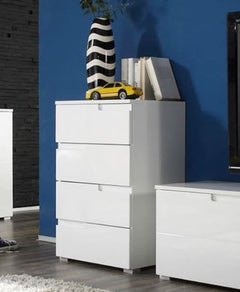 Santino White High Gloss Chest of Drawers