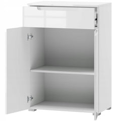 Santino White High Gloss Tall Sideboard
