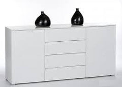 Santino White High Gloss Wide Sideboard