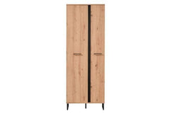 Sorrento Oak Effect Tall Slim 2 Door Wardrobe