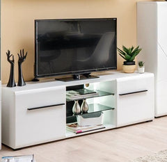 Terrento White Large Tv Cabinet