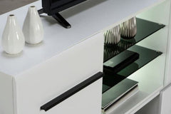 Terrento White Large Tv Cabinet