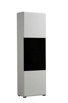 Terrento White Tall Display Cabinet