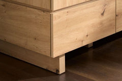 Texas Artisan Oak Effect 2 Door 2 Drawer Double Wardrobe