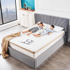 Sleep Tight 1000 Pocket Cool Memory Gel Pillow-Top Mattress Medium Firm