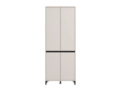 Toshiro Cashmere Taupe 40 Pair Tall Shoe Cabinet Cupboard