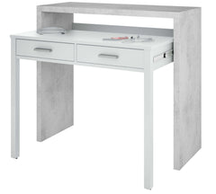 Turin Artic Concrete Grey And White Desk/Dressing Table or Console Table