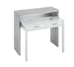 Turin Artic Concrete Grey And White Desk/Dressing Table or Console Table