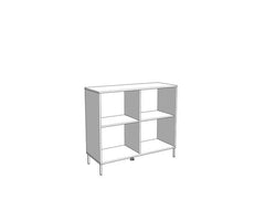 Vilamoura Artisan Oak Effect And Black Small Sideboard