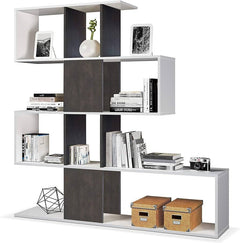 Zaga Oxide Dark Brown and Artic White Bookcase