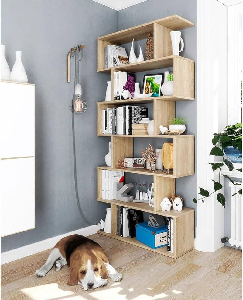 Zing Oak Effect Bookcase