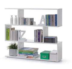 Zing Short White Gloss Bookcase