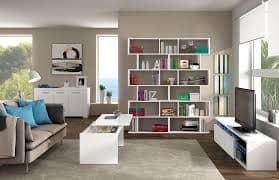 Zing White Gloss Bookcase
