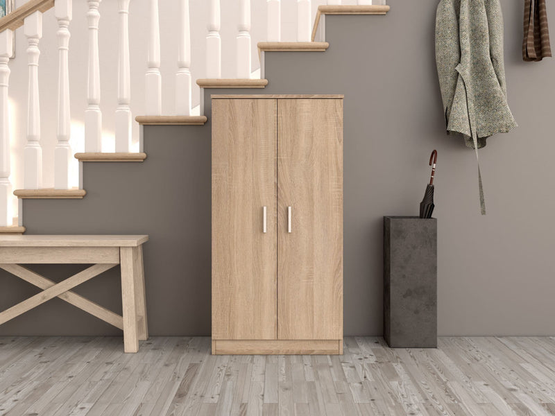 Zuldy Oak Effect Shoe Cabinet
