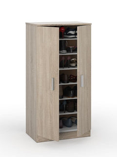 Zuldy Oak Effect Shoe Cabinet