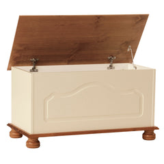 Copenhagen Blanket Box in Cream/Pine