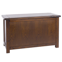 Ottoman Storage Table Dark Wood