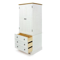 3 Wooden Drawer Wardrobe 