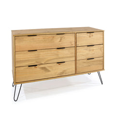 3+3 Drawer Wide Chest Of Drawers