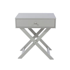 X Leg 1 Drawer Petite Bedside Cabinet