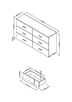 3+3 Chest Of Drawers