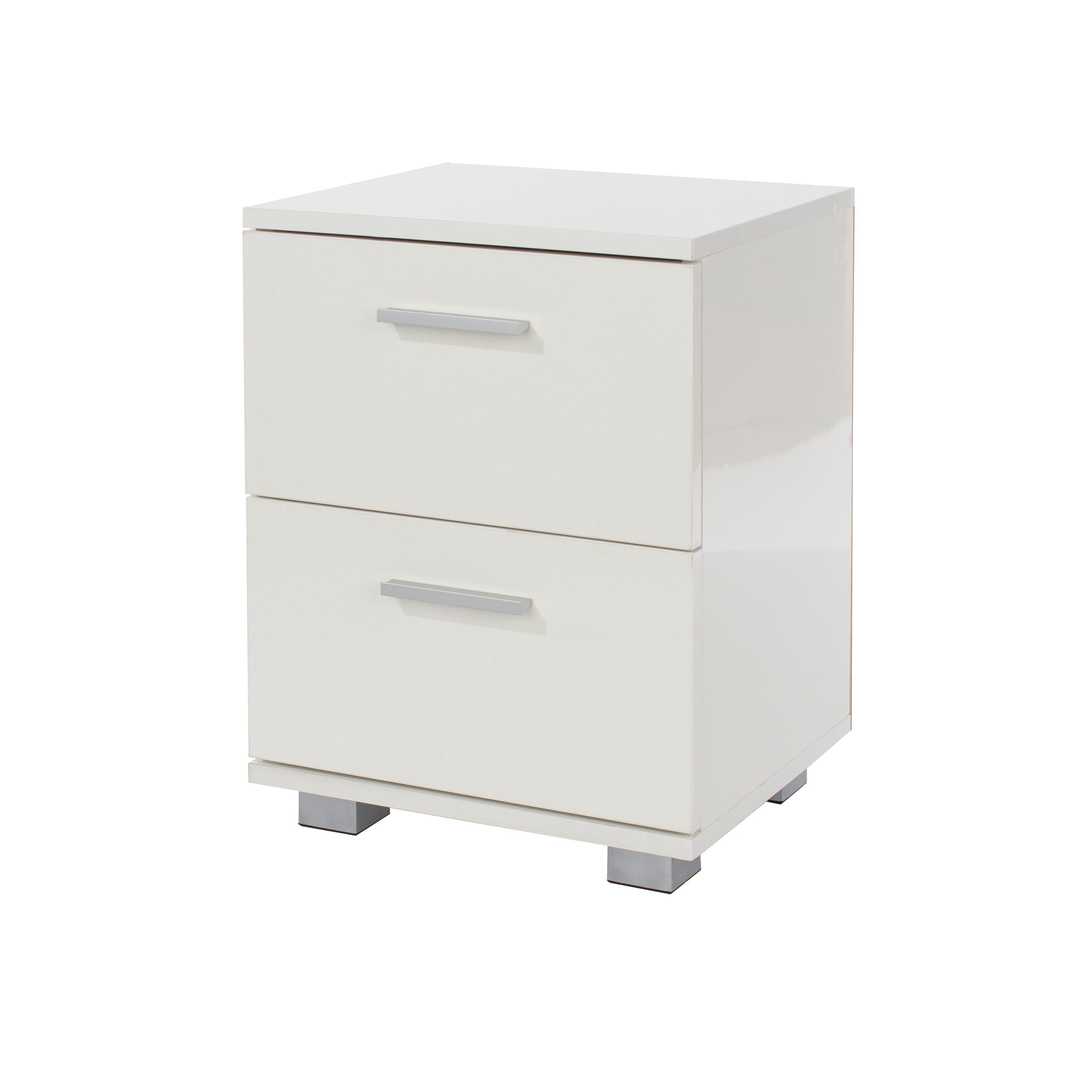 2 Drawers Whites File Cabinets