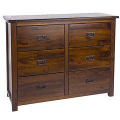 3+3 Drawer Wide Chest