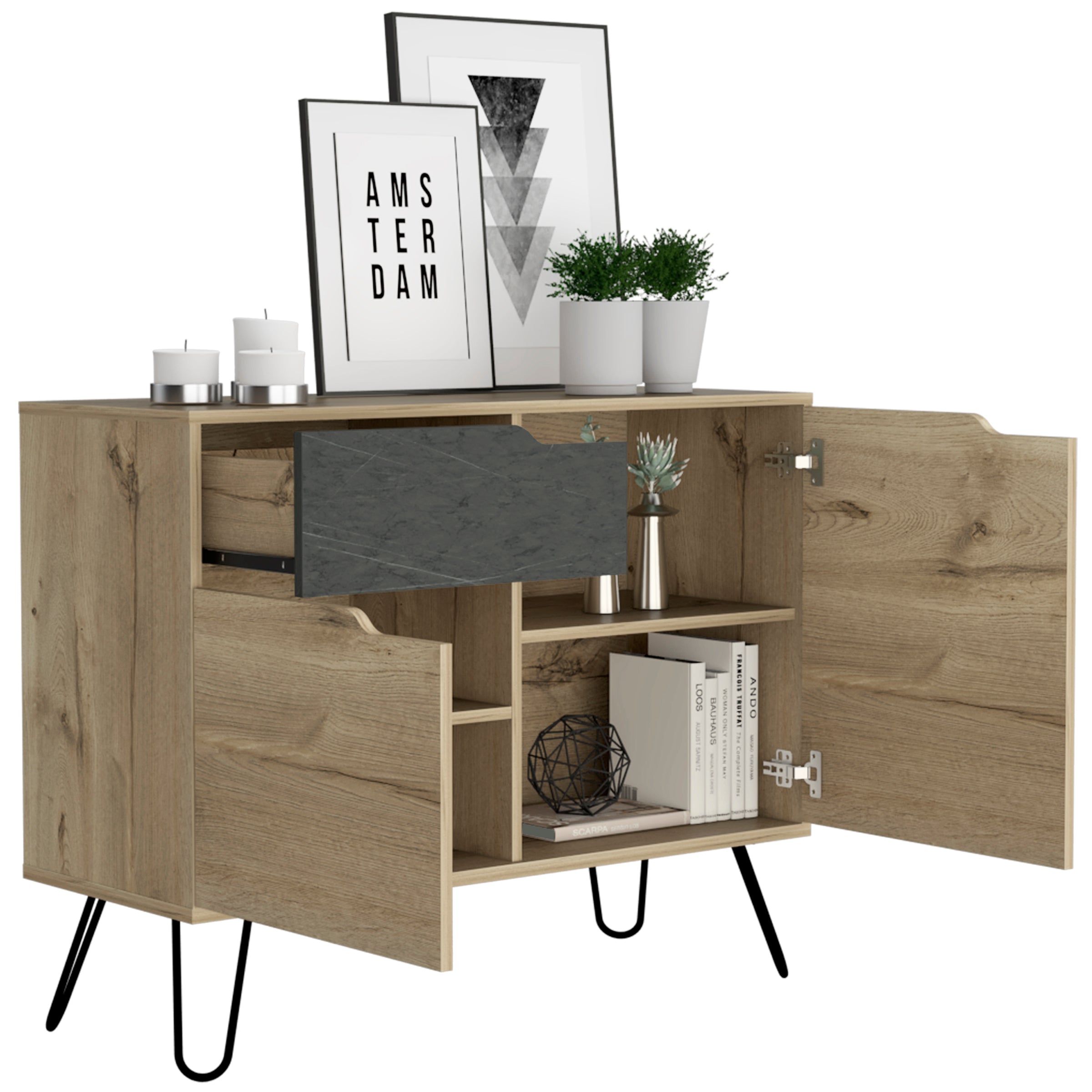 Small Sideboard With 2 Doors & 1 Drawer