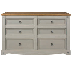 3+3 Drawer Wide Chest