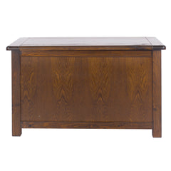 Ottoman Storage Table Dark Wood