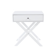 X Leg 1 Drawer Petite Bedside Cabinet