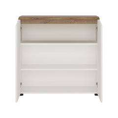 Toledo 2 door sideboard in White and Oak