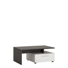 Zingaro 2 drawer storage coffee table in Grey and White