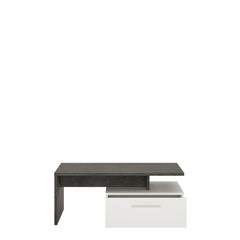 Zingaro 2 drawer storage coffee table in Grey and White