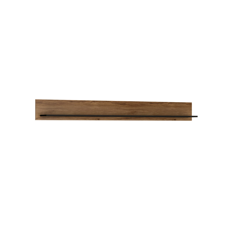 Brolo Wall shelf 197 cm in Walnut and Black