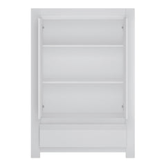 Novi 2 Door 1 Drawer Cabinet in Alpine White