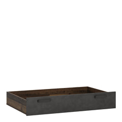 Brooklyn Underbed Trundle Drawer in Walnut and Dark Matera Grey