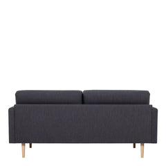 Larvik 2.5 Seater Sofa - Anthracite, Oak Legs